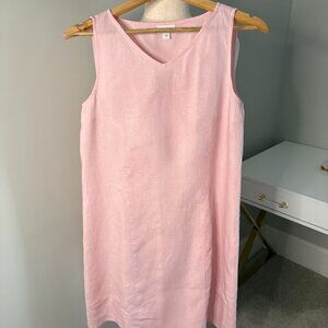 J.Jill Love Linen Sleeveless Pink Shift Dress | Size Small | Lightweight Summer